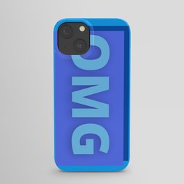 OMG Blue iPhone Case