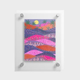 Sunset Mountains Floating Acrylic Print