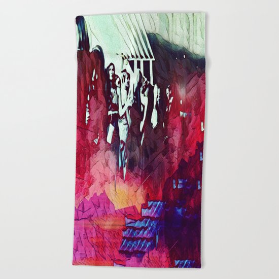 A Somber Affair Beach Towel
