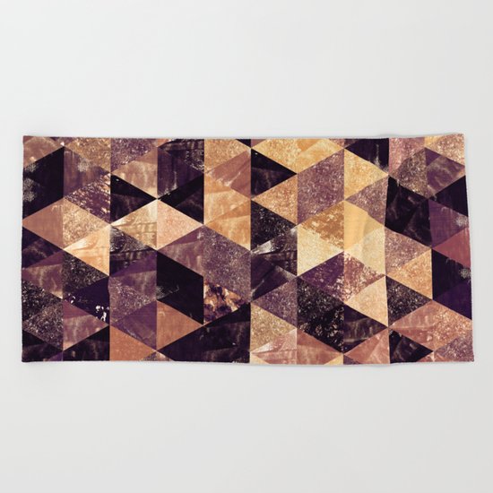Abstract Geometric Background #3 Beach Towel
