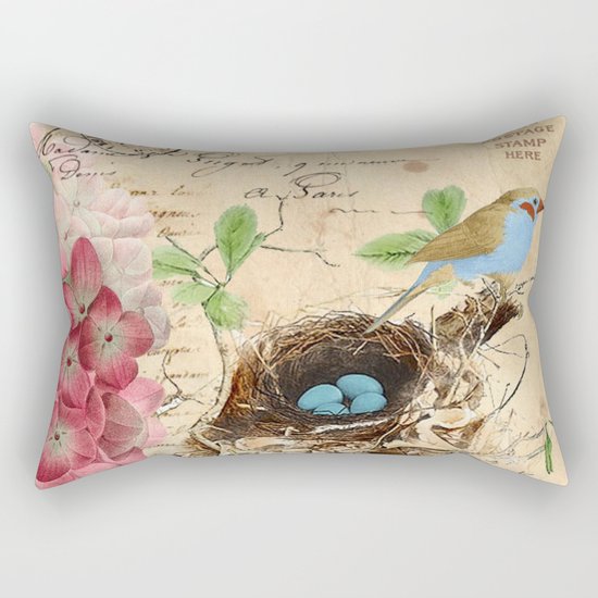 Vintage flower #15 Rectangular Pillow