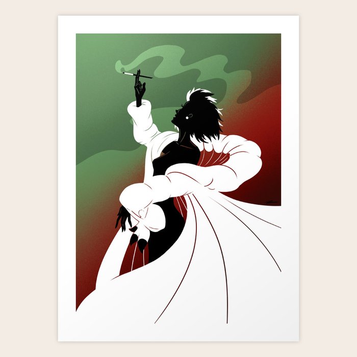 Cruella de Vil Art Print by daylightrobbie | Society6