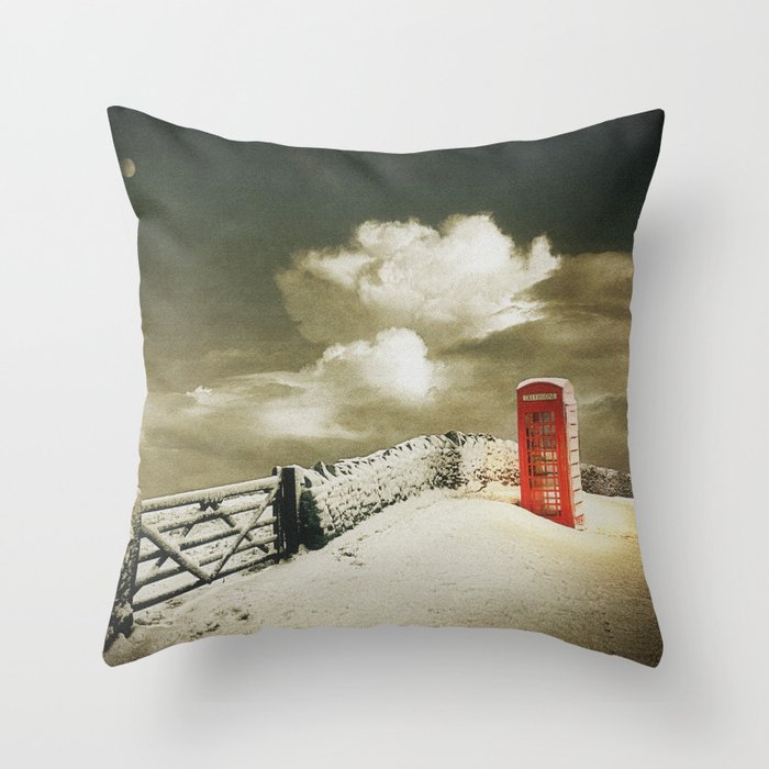 Winter in the Cotswolds, England Throw Pillow