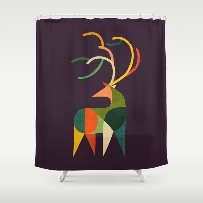 Antler Shower Curtain