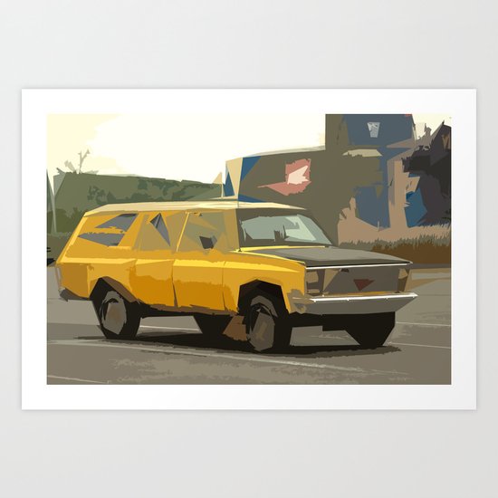 Eric's New Age Suburban Dream Art Print