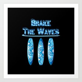 Brake the Waves Art Print