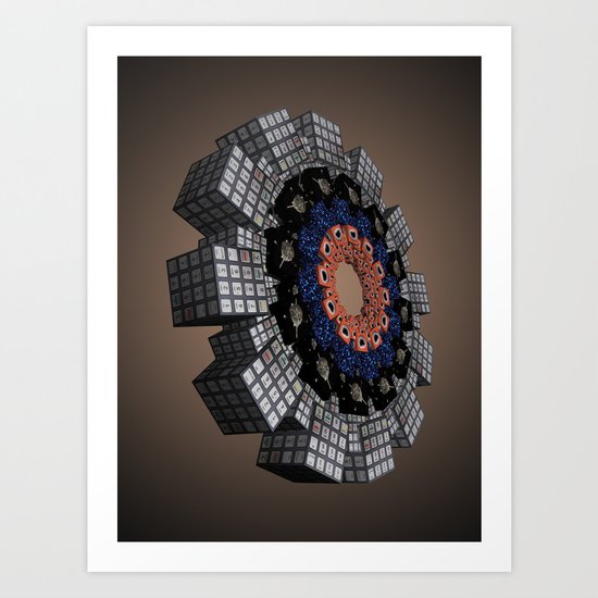 Core Encryption Art Print