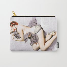 PIn Up Girl Roxanne by Gil Evgren Porcelain Pale Carry-All Pouch