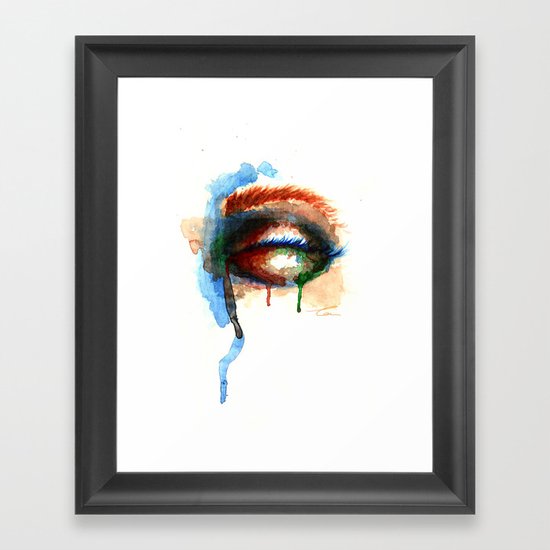 Watercolor Eye Framed Art Print