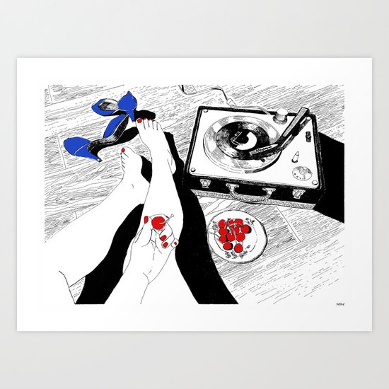 Cherry Bomb Art Print