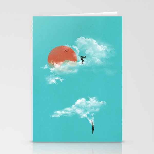Skydivers (recolor) Stationery Cards