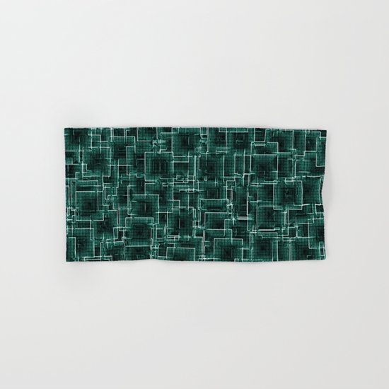 The Maze - Teal Hand & Bath Towel