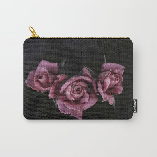 Pink Roses Vintage Carry-All Pouch