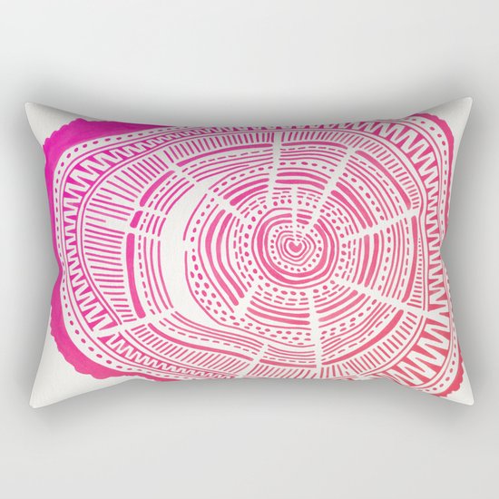 Ponderosa Pine – Pink Ombré Palette Rectangular Pillow