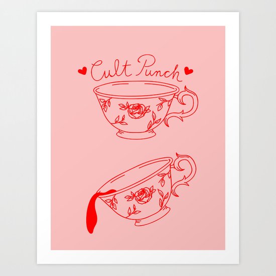 Cult Punch (Pink) Art Print