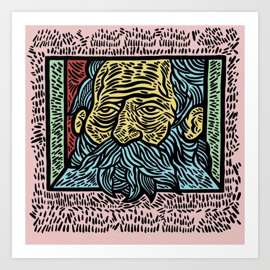 Lights out, words gone Art Print