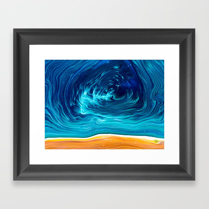 Fire and Water 2 - Water Framed Art Print