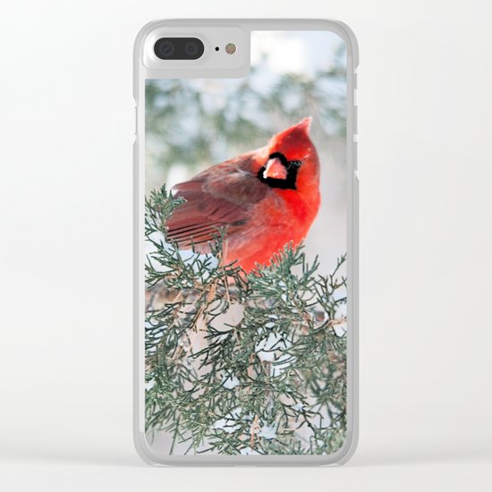 Remembering.... (Northern Cardinals) Clear iPhone Case