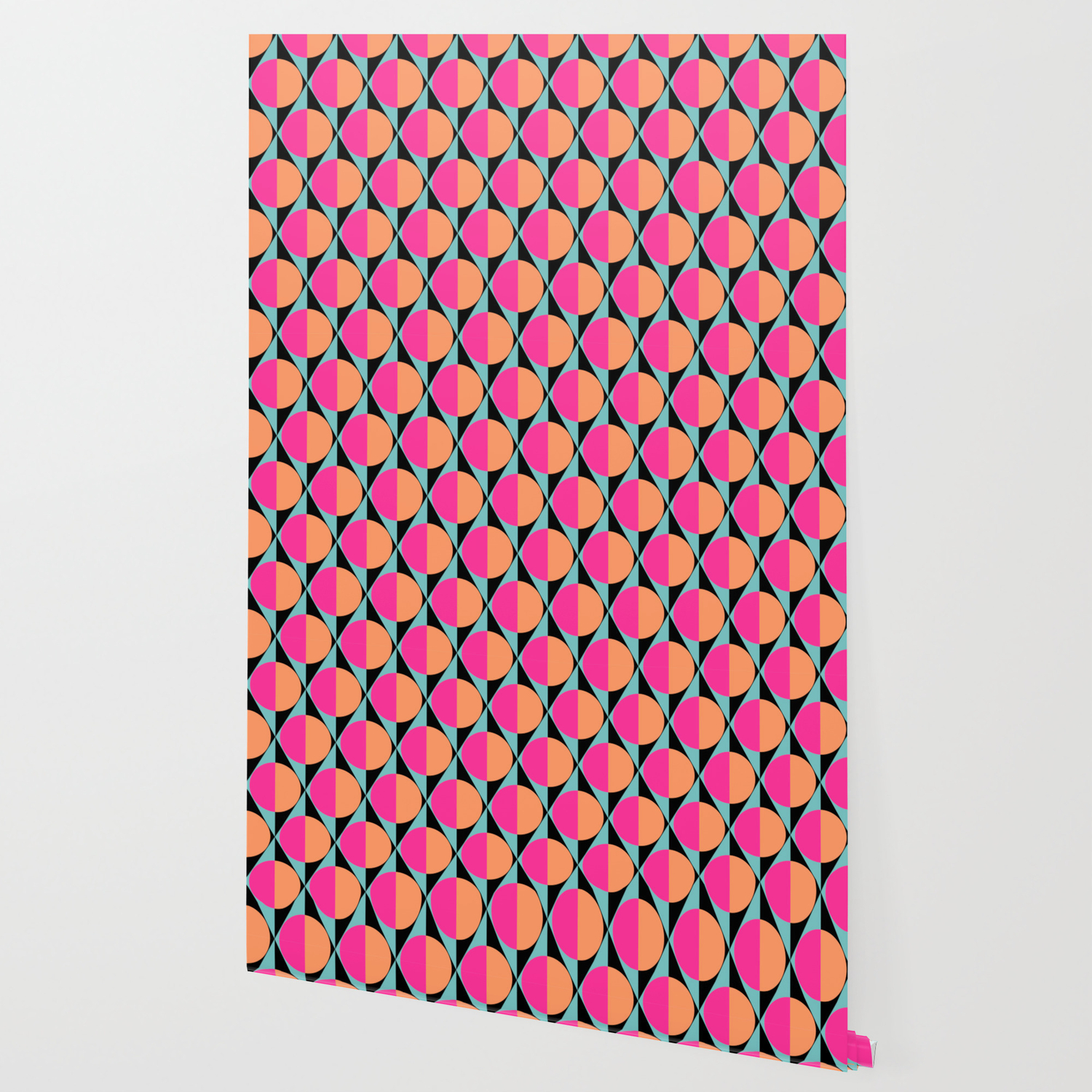 60s Abstract Pattern Wallpaper By Tinalaliu Society6