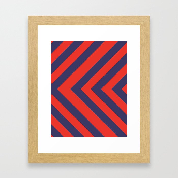 Patriotic pattern Framed Art Print