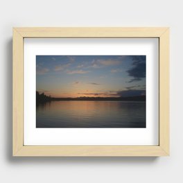 Fox Island Sunset Recessed Framed Print