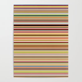 Old Skool Stripes - Horizontal Poster