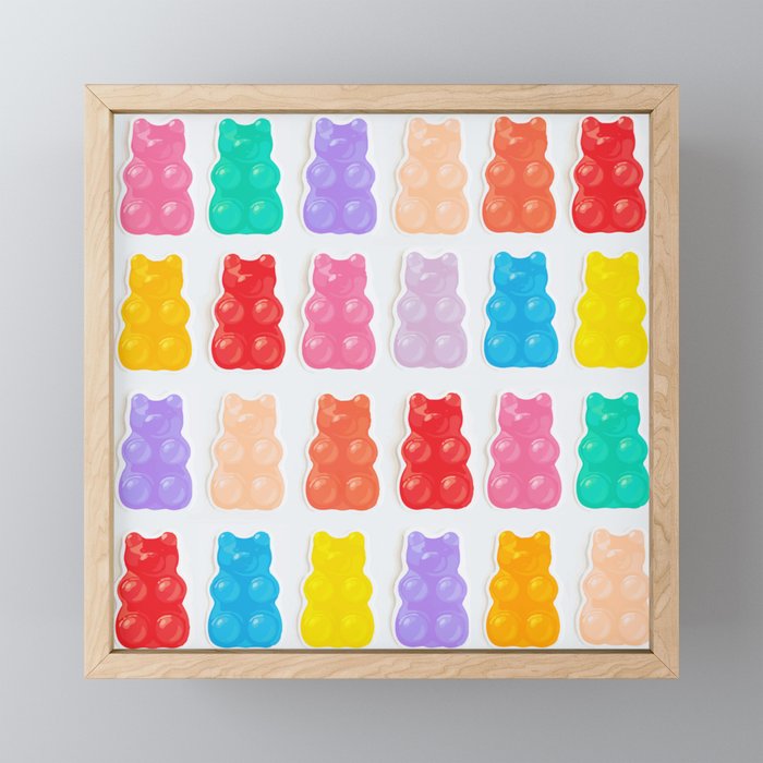 Gummy Bears Framed Mini Art Print