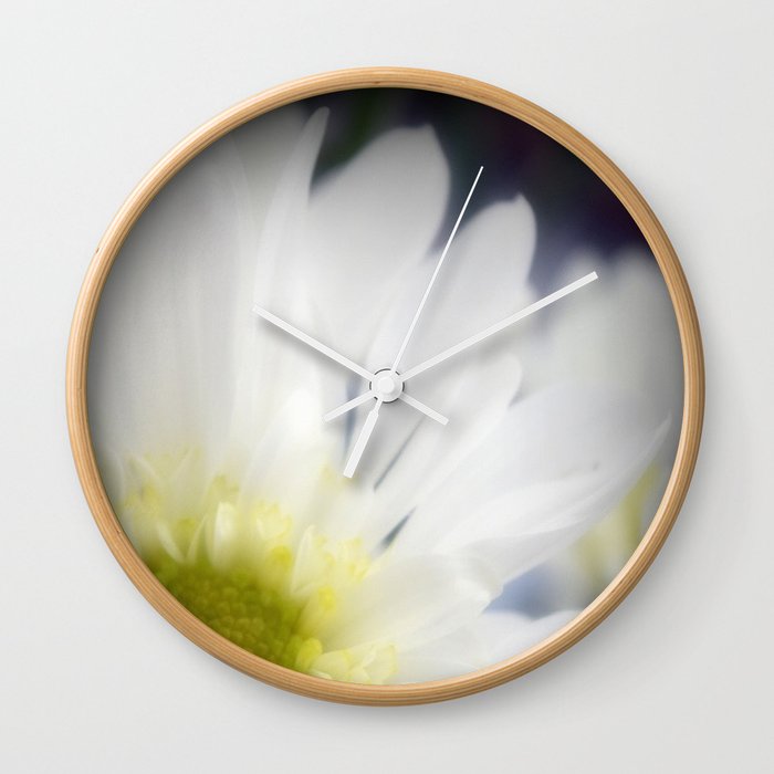Flower | Flowers | Daisy with Yellow Centre Wall Clock