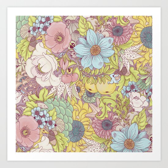 the wild side - summer tones Art Print