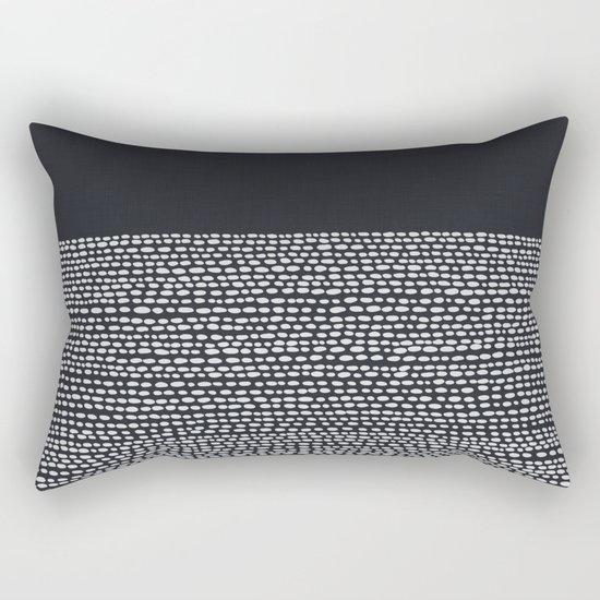 Riverside (Black) Rectangular Pillow