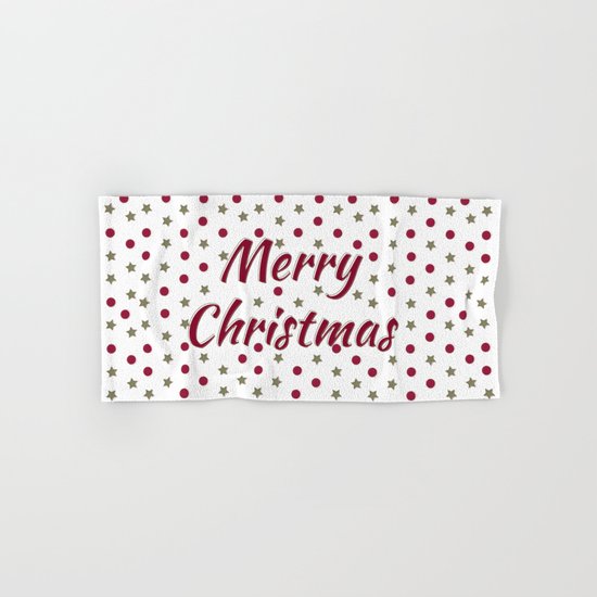 Merry Christmas Hand & Bath Towel