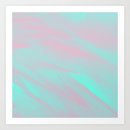 flamingo feathers Art Print
