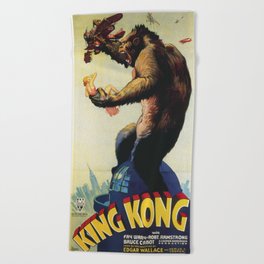 King Kong 1933 Beach Towel