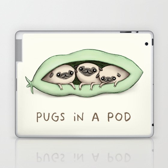 Pugs in a Pod Laptop & iPad Skin