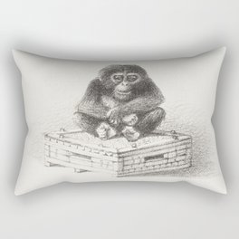 Cute little chimp Rectangular Pillow
