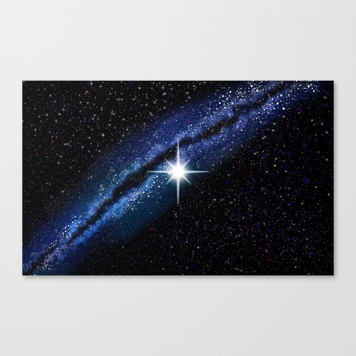 Perfect Galaxy Giant Star Canvas Print