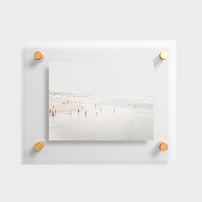 At The Beach (two) - minimal beach series - ocean sea photography by Ingrid Beddoes Floating Acrylic Print
