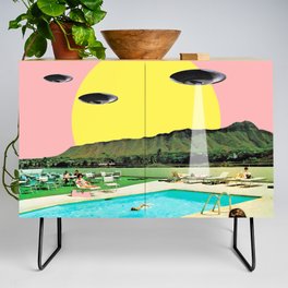 Invasion on vacation (UFO in Hawaii) Credenza