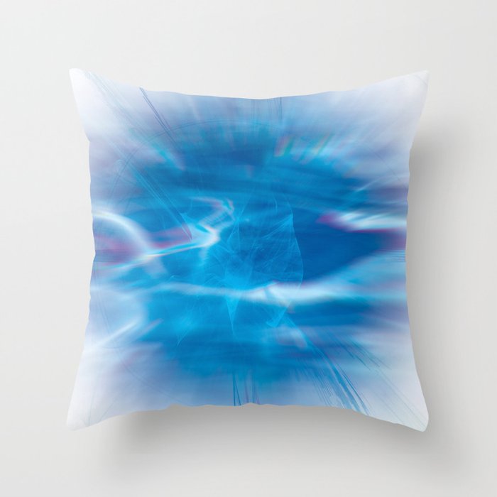 Mystic Blue Throw Pillow