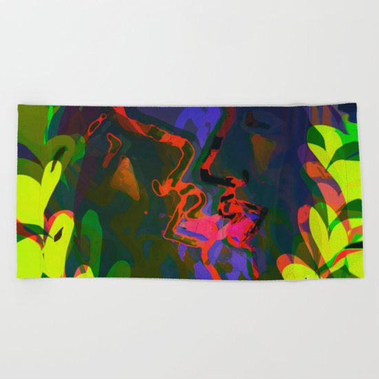Behind the Leaves / KISS Beach Towel
