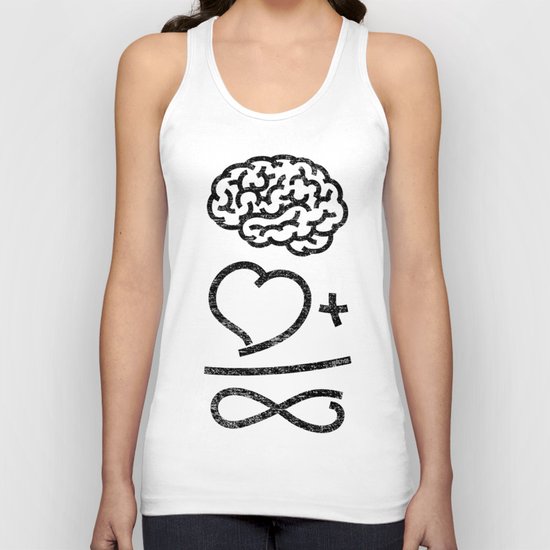 The infallible formula (dark on light version) Unisex Tank Top