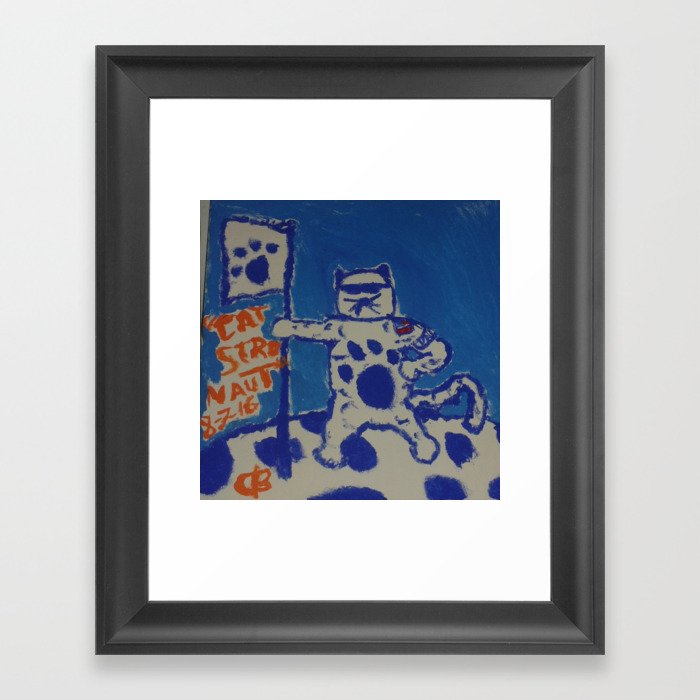 Catstronaut Framed Art Print