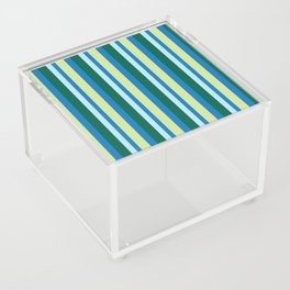 green blue stripe Acrylic Box