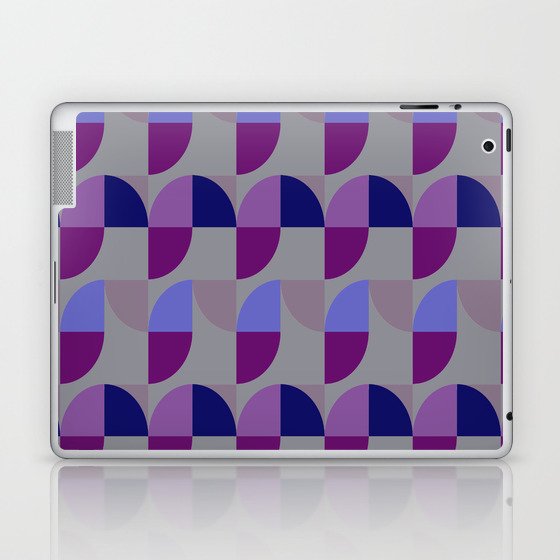 Vintage pattern Design violet blue grey Laptop & iPad Skin