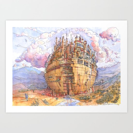La Citta' Sferica Art Print