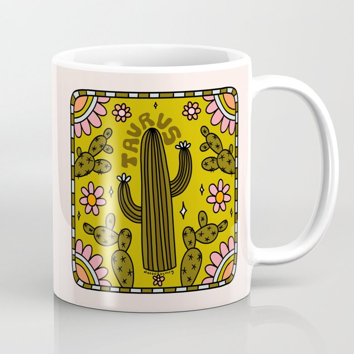 Taurus Cactus Coffee Mug