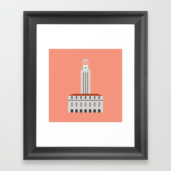 UT Clock Tower - Austin, Texas Framed Art Print
