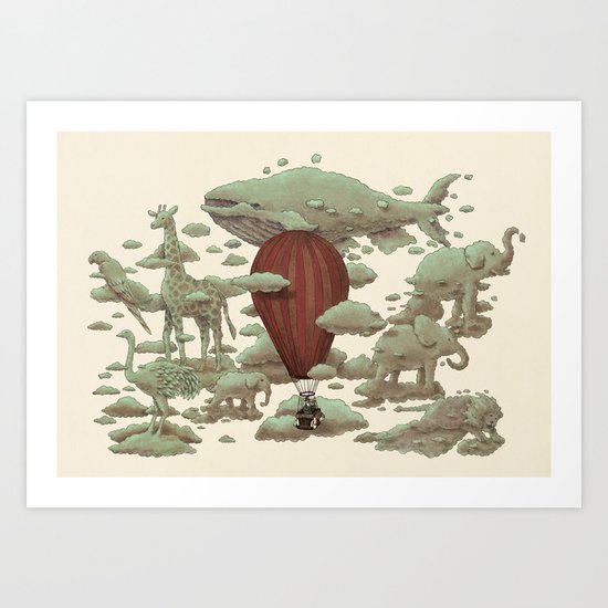 Cloud Watching Art Print