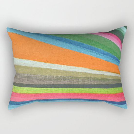 Transforming Vertical Stripes Rectangular Pillow