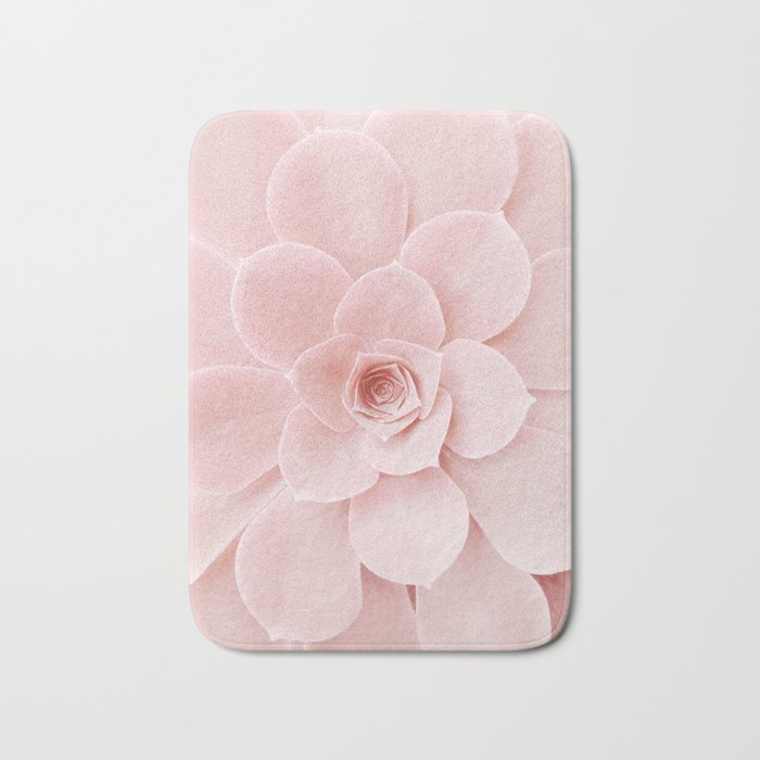 Blush Succulent Bath Mat